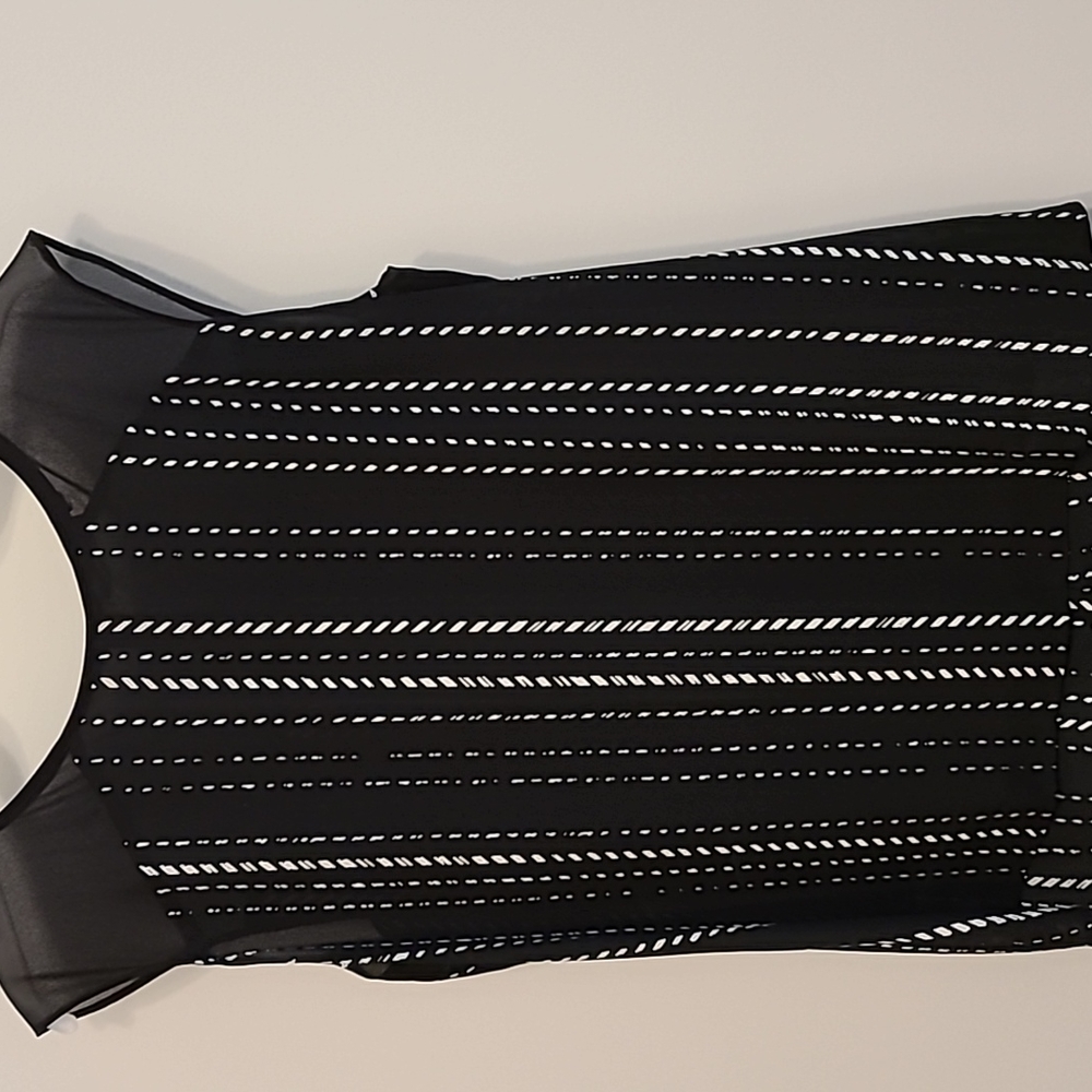 Express sheer high low top size small